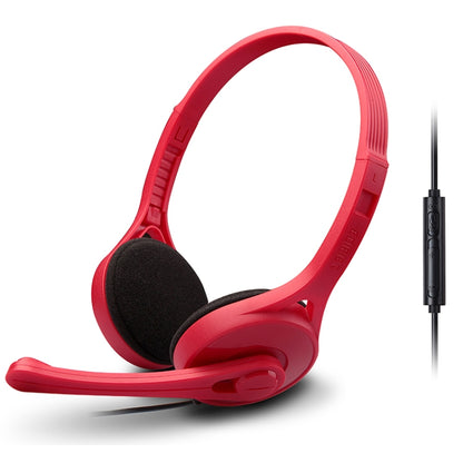 Edifier K550 3.5mm Plug Wired Wire Control Stereo Computer Game Headset with Microphone, Cable Length: 2m(China Red) - Multimedia Headset by Edifier | Online Shopping South Africa | PMC Jewellery