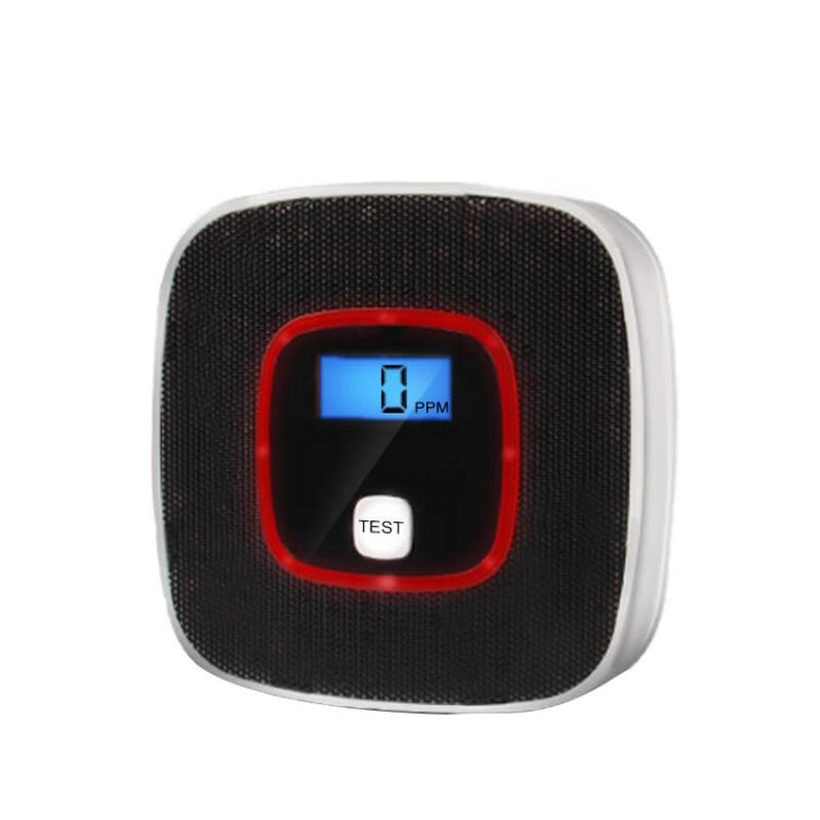 Carbon Monoxide Detector Gas Alarm Sensor Poisoning Gas Tester Human Voice Warning Detector with LCD Display(Black) - Smoke Gas Detector by PMC TechLife | Online Shopping South Africa | PMC TechLife