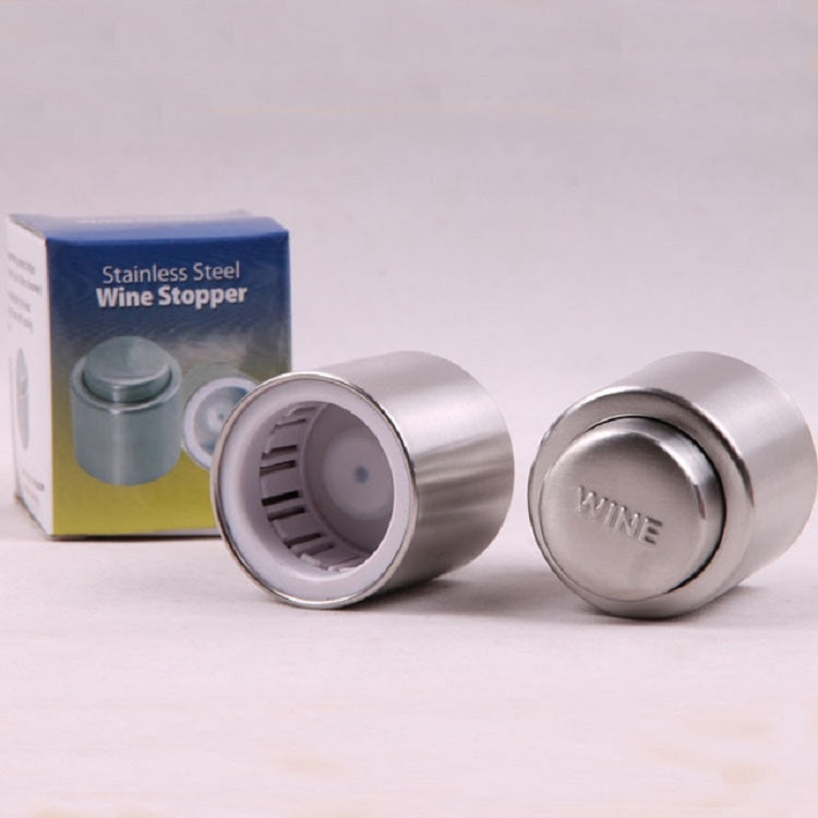 Push Stainless Steel Red Wine Stopper Champagne Stopper, Style:Red Wine Stopper - Bottle Stopper by PMC TechLife | Online Shopping South Africa | PMC TechLife