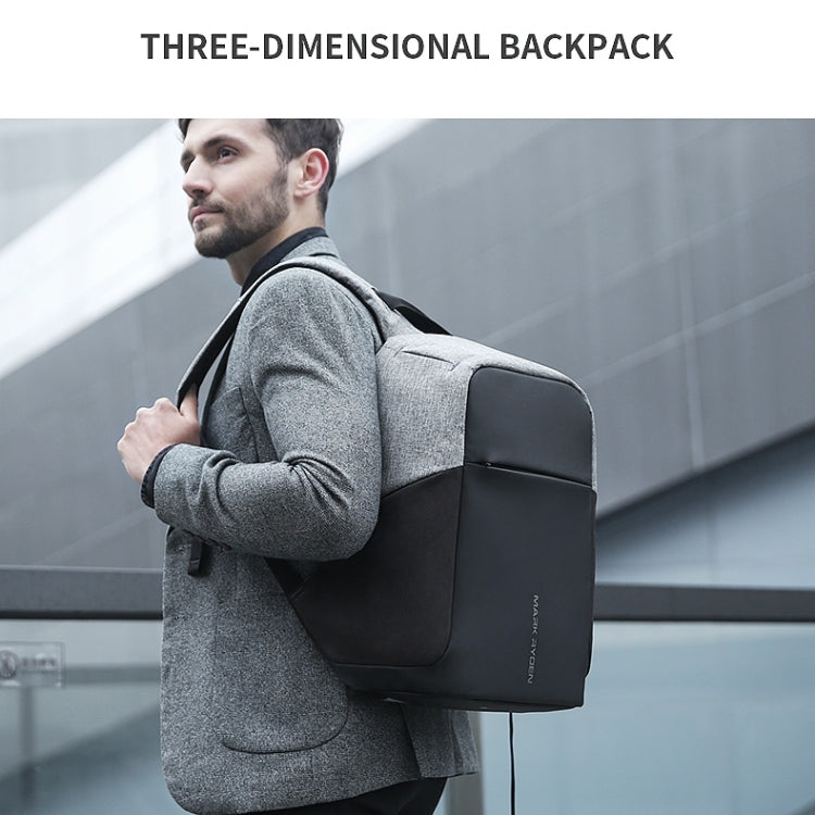 Mark Ryden Multifunction USB charging Men 15inch Laptop Backpack - 15 inch by PMC Jewellery | Online Shopping South Africa | PMC Jewellery