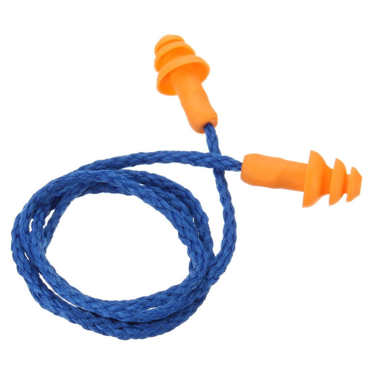 10 PCS Soft Silicone Corded Ear Plugs ears Protector Reusable Hearing Protection Noise Reduction Earplugs - Ear Care Tools by PMC TechLife | Online Shopping South Africa | PMC TechLife