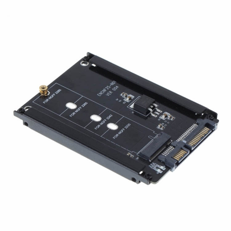 Metal Case CYB + M Socket 2 M.2 NGFF (SATA) SSD to 2.5 SATA Adapter for 2230/2242/2260/2280mm M2 NGFF SSD Solid State Hard Drive - Add-on Cards by PMC Jewellery | Online Shopping South Africa | PMC Jewellery