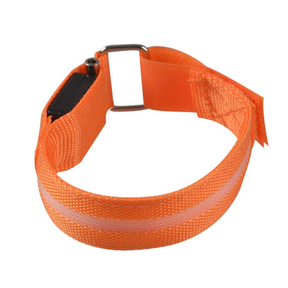 Nylon Night Sports LED Light Armband Light Bracelet, Specification:USB Charging Version(Orange) - Wristbands by PMC Jewellery | Online Shopping South Africa | PMC Jewellery