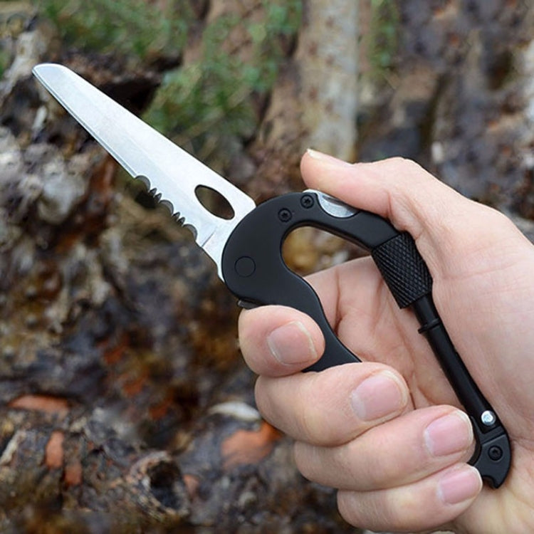 External Multi-function Carabiner D-type Hanging Keychain - Mountaineering Outfit by PMC TechLife | Online Shopping South Africa | PMC TechLife