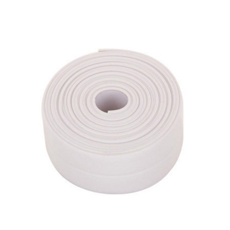 Durable PVC Material Waterproof Mold Proof Adhesive Tape  Kitchen Bathroom Wall Sealing Tape, Width:3.8cm x 3.2m(White) - Adhesives & Sealers by PMC Jewellery | Online Shopping South Africa | PMC Jewellery