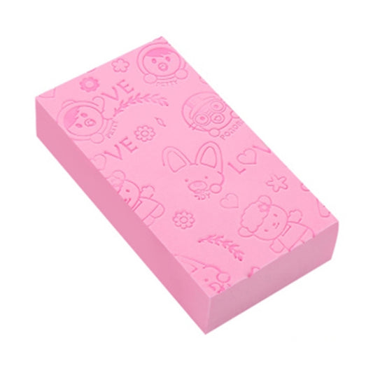 Baby Shower Spa Bath Square Sponge Body Cleaning Scrub(Pink) - Bath Brushes & Sponges by PMC Jewellery | Online Shopping South Africa | PMC Jewellery