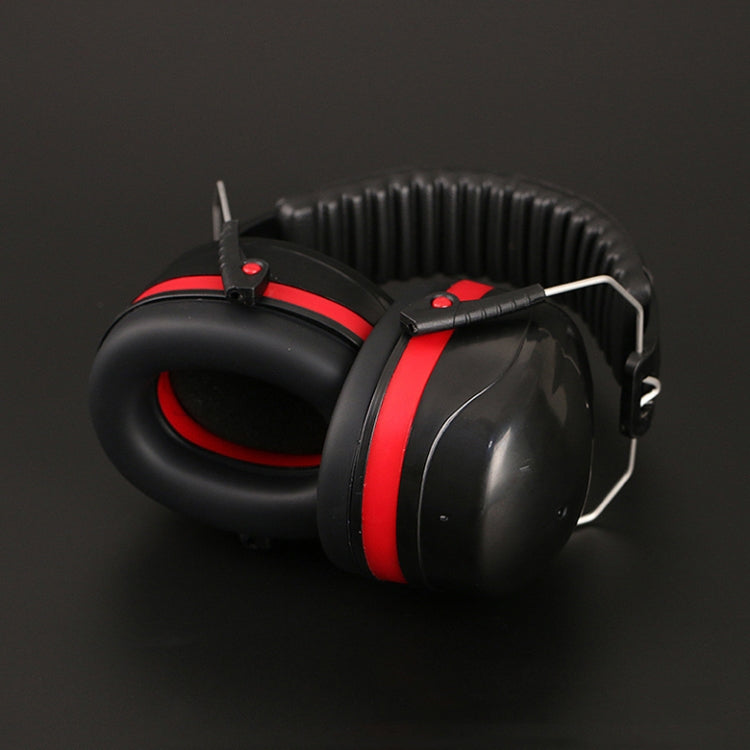 Soundproof Earmuffs Noise-Proof Sleep Earmuffs Industrial Protective Earmuffs Ear Caps(Red Black) - Earmuff & Pad by PMC Jewellery | Online Shopping South Africa | PMC Jewellery