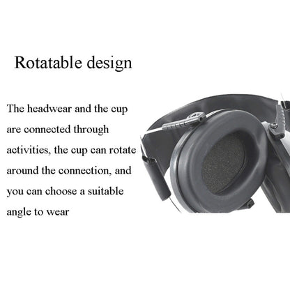 Learn Sleep Industry Noise Cancelling Earmuffs Shooting Soundproof Earmuffs(Black) - Earmuff & Pad by PMC Jewellery | Online Shopping South Africa | PMC Jewellery