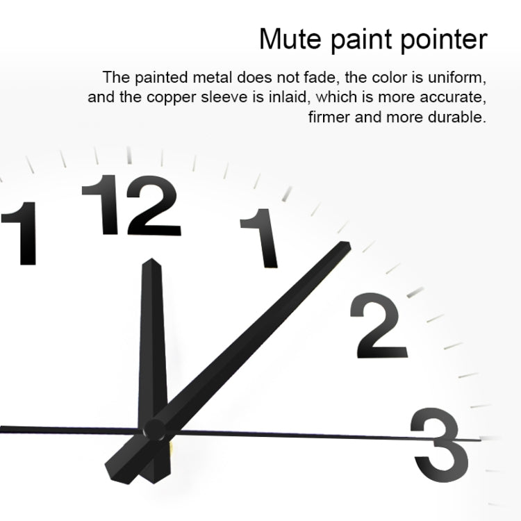 Smart Network Automatic Time Synchronization Wifi Wall Clock Modern Minimalist Silent Living Room Clock, Size:12 inch(White) - free shipping - PMC TechLife - Order now!