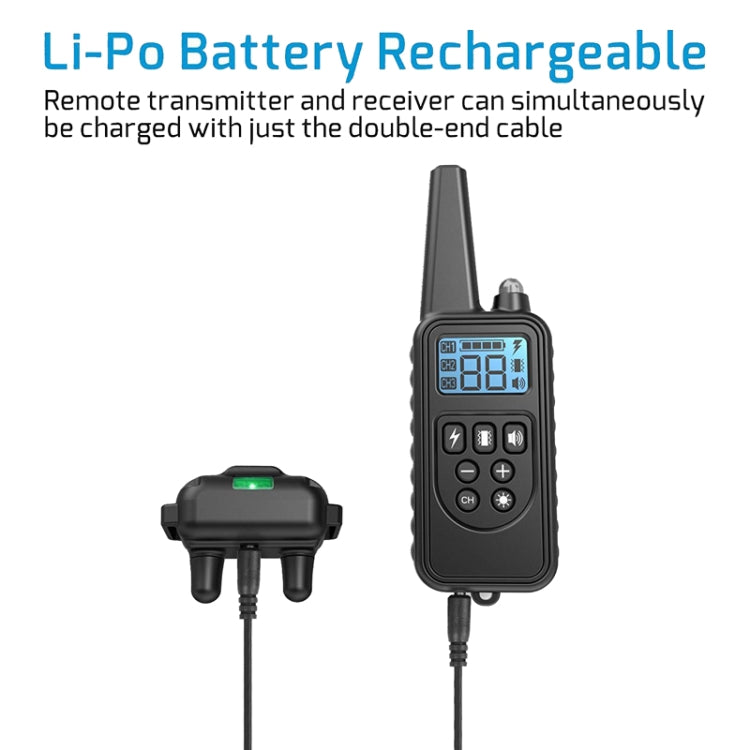 Bark Stopper Pet Supplies Collar Remote Control Collar Dog Training Device, Style:880-1 Black - Training Aids by PMC TechLife | Online Shopping South Africa | PMC TechLife | Buy Now Pay Later Mobicred