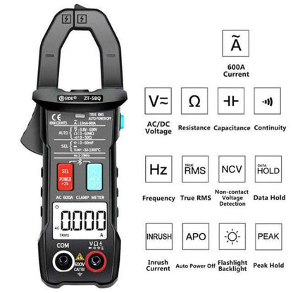 BSIDE  Bluetooth 5.0 6000 Words High Precision Smart AC Clamp Meter, Specification: ZT-5BQ - Digital Multimeter by BSIDE | Online Shopping South Africa | PMC Jewellery