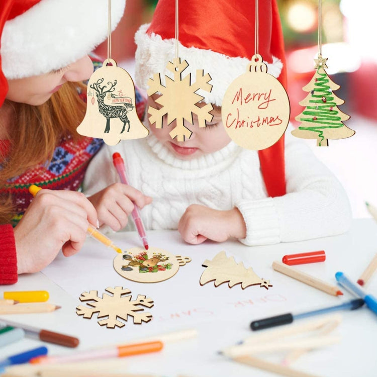 Christmas Creative DIY Decoration Gift Set  Handmade Wood Chip Pendant, Style:JM02031 - Christmas Ornaments by PMC TechLife | Online Shopping South Africa | PMC TechLife | Buy Now Pay Later Mobicred