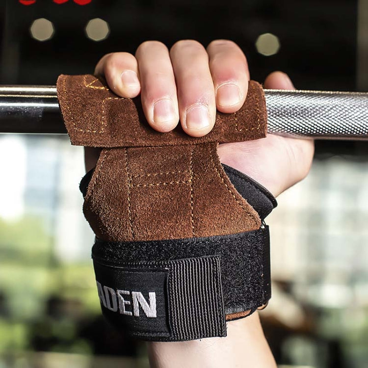 EADEN Pull-ups Booster Gloves Horizontal Bar Non-slip Wrist Assist Belt Fitness Bracer, Size:S(Cowhide) - Sports Safety by PMC Jewellery | Online Shopping South Africa | PMC Jewellery