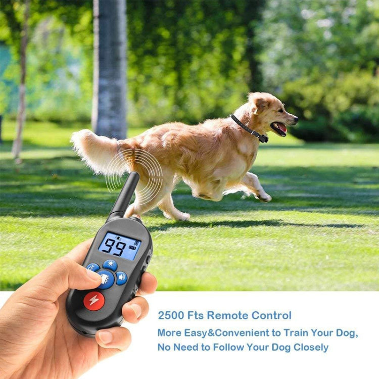 800m Remote Control Electric Shock Bark Stopper Vibration Warning Pet Supplies Electronic Waterproof Collar Dog Training Device, Style:556-2(US Plug) - Training Aids by PMC TechLife | Online Shopping South Africa | PMC TechLife