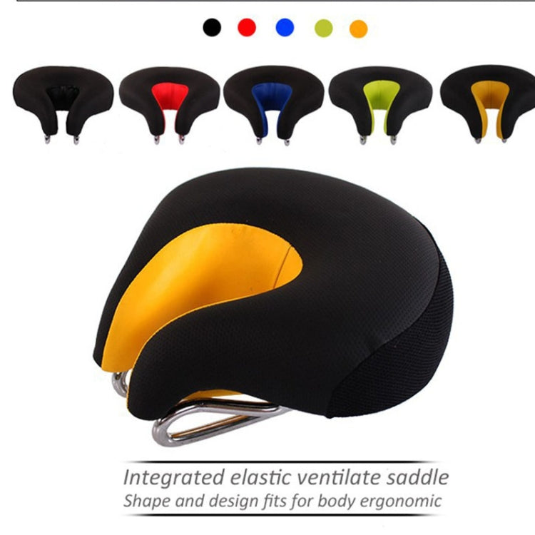 Noseless Bicycle Saddle Mountain Bike Thickened  Soft Cushion(Yellow) - free shipping - PMC TechLife - Order now!