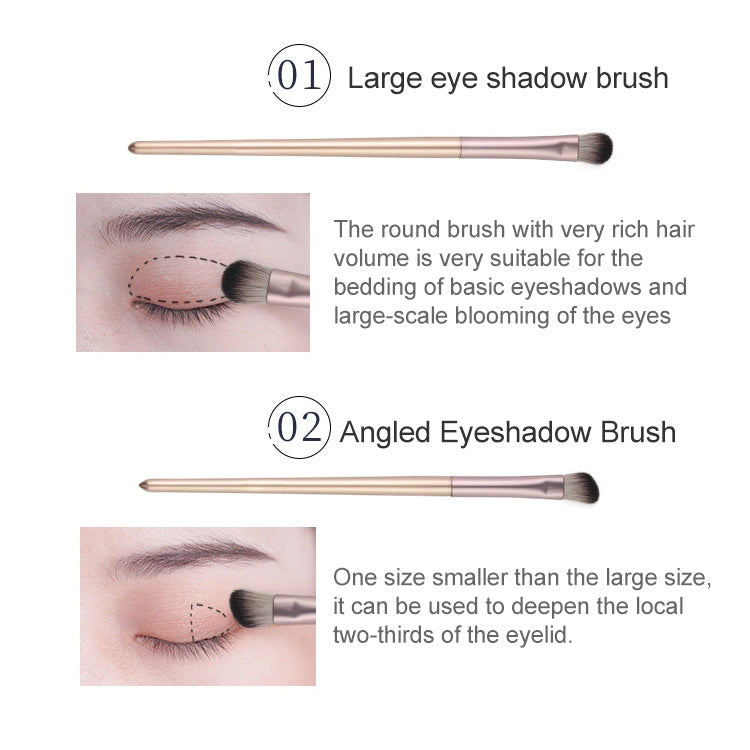 4 PCS / Set Makeup Brush Eye Shadow Brush Eye Makeup Set Soft Hair Detail Brush Smudge Brush With Brush Bag, Color:Silver - Makeup Brushes by PMC Jewellery | Online Shopping South Africa | PMC Jewellery