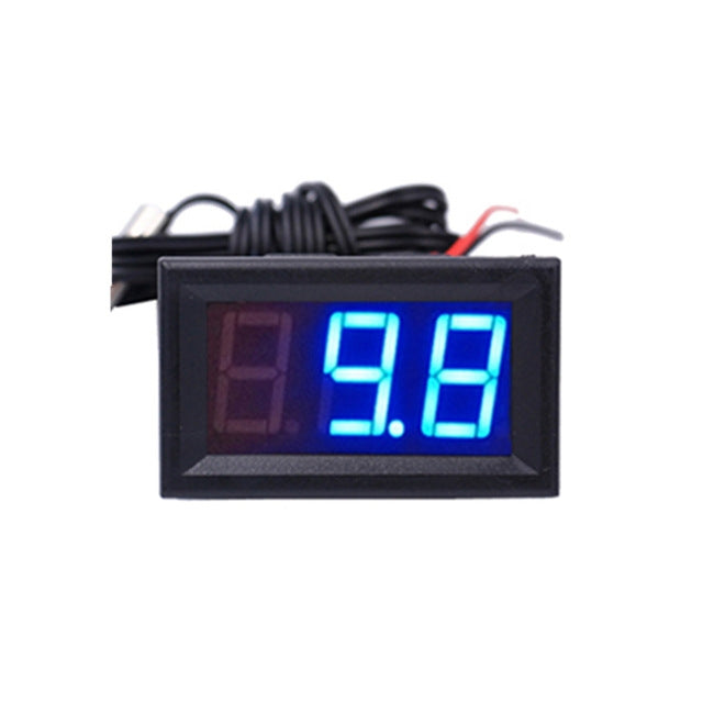 50~110C LED Temperature meter Detector Sensor Probe 12V Digital Thermometer Monitor Tester(Blue) - Indoor Thermometer by PMC Jewellery | Online Shopping South Africa | PMC Jewellery