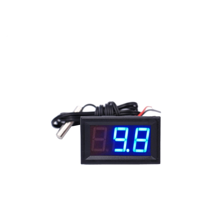 50~110C LED Temperature meter Detector Sensor Probe 12V Digital Thermometer Monitor Tester(Blue) - Indoor Thermometer by PMC TechLife | Online Shopping South Africa | PMC TechLife