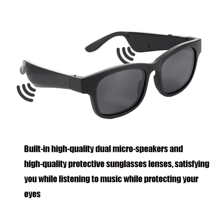 A12 Smart Bluetooth Audio Sunglasses Bluetooth Glasses(Red Gold) - Bluetooth Earphone by PMC TechLife | Online Shopping South Africa | PMC TechLife