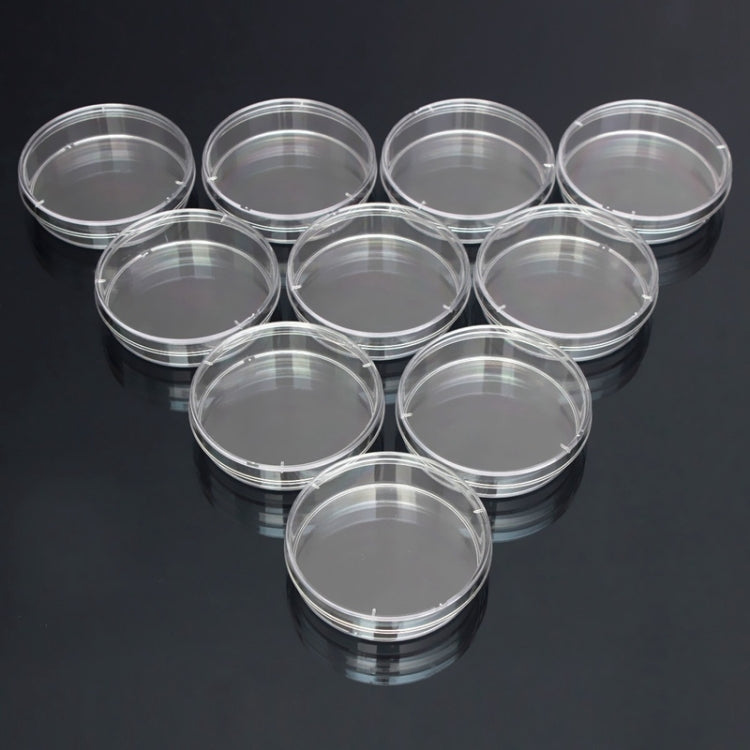 10 PCS Polystyrene Sterile Petri Dishes Bacteria Dish Laboratory Biological Scientific Lab Supplies, Size:90mm - Teaching Resources by PMC Jewellery | Online Shopping South Africa | PMC Jewellery