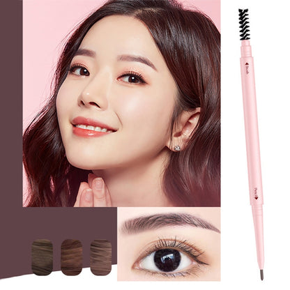 4 PCS Kemelo Double-Headed Automatic Rotating Eyebrow Pencil Waterproof Sweat-Proof Non-Fading Thin Core Eyebrow Pencil(02Vitality Milk Tea) - Eyes by PMC Jewellery | Online Shopping South Africa | PMC Jewellery