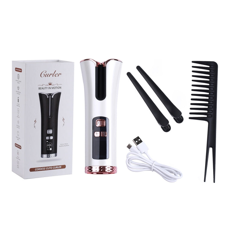 USB Charging Automatic Rotating Curling Iron Portable Wireless Travel Curling Iron(Black) - Hair Curler by PMC TechLife | Online Shopping South Africa | PMC TechLife