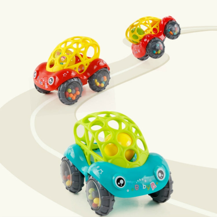 Soft Plastic Toy Car Inertial Slide With Colorful Ball Anti-fall Children Toy Car Baby Car Doll(Green) - Baby Toys by PMC Jewellery | Online Shopping South Africa | PMC Jewellery