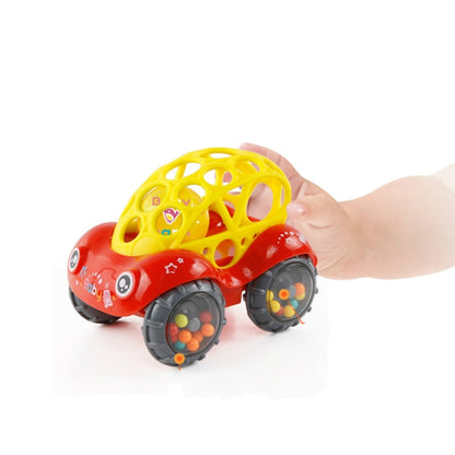 Soft Plastic Toy Car Inertial Slide With Colorful Ball Anti-fall Children Toy Car Baby Car Doll(Red) - Baby Toys by PMC Jewellery | Online Shopping South Africa | PMC Jewellery