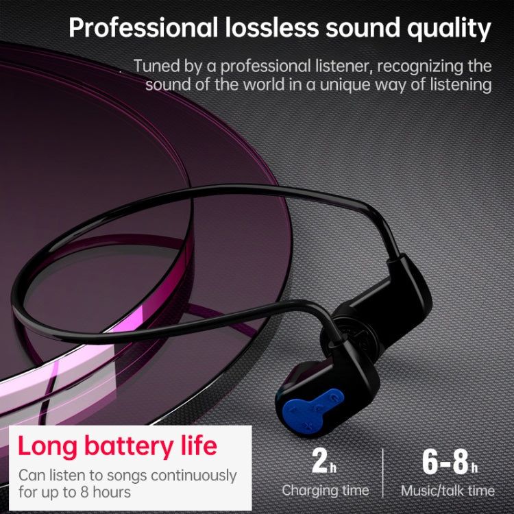 K3 Bone Conduction Bluetooth 5.0 Wireless Headphones Waterproof Headphones 16GB RAM(Gray) - Bluetooth Earphone by PMC TechLife | Online Shopping South Africa | PMC TechLife