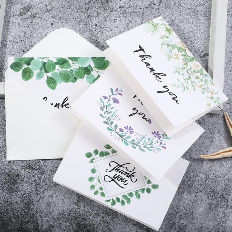 6pcs / Set Thank You Card Creative Half-Fold Greeting Card with Envelope - Envelopes by PMC TechLife | Online Shopping South Africa | PMC TechLife
