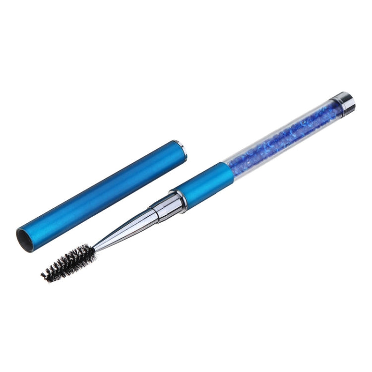 5 PCS Plastic Pole Eyelash Brush Rhinestone Pole With Pen Sleeve Spiral Eyelash Brush(Royal Blue) - Eyes by PMC Jewellery | Online Shopping South Africa | PMC Jewellery