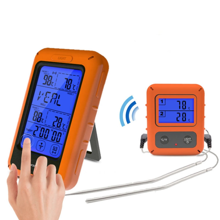 Wireless Food Thermometer Household Touch Screen BBQ Dual-Channel Kitchen  Thermometer - Cooking Thermometers by PMC TechLife | Online Shopping South Africa | PMC TechLife | Buy Now Pay Later Mobicred