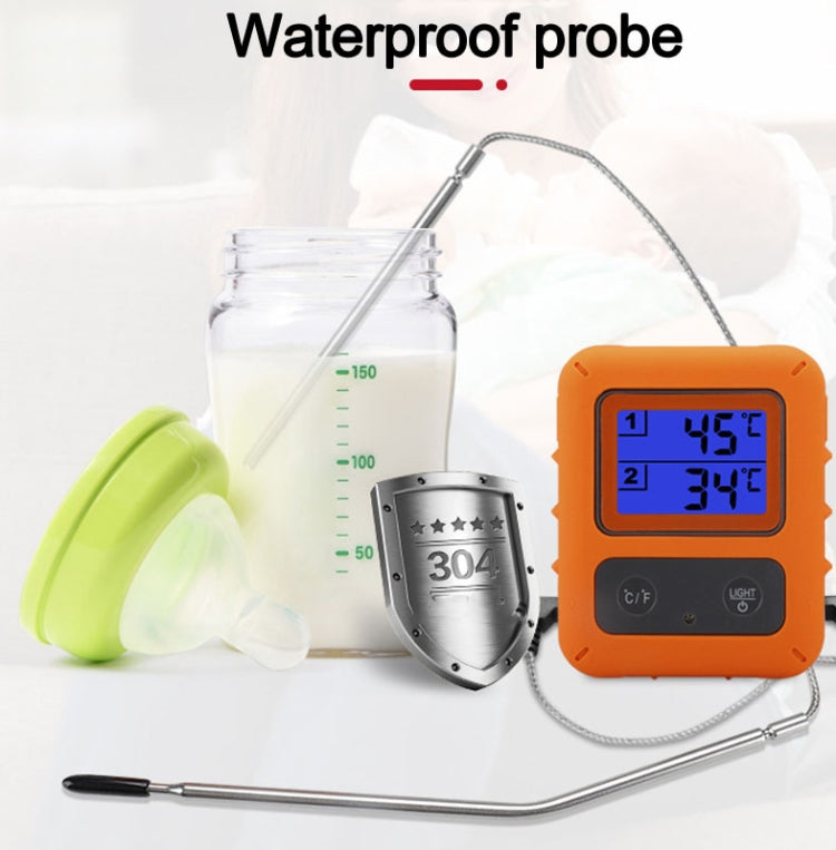Wireless Food Thermometer Household Touch Screen BBQ Dual-Channel Kitchen  Thermometer - Cooking Thermometers by PMC TechLife | Online Shopping South Africa | PMC TechLife | Buy Now Pay Later Mobicred