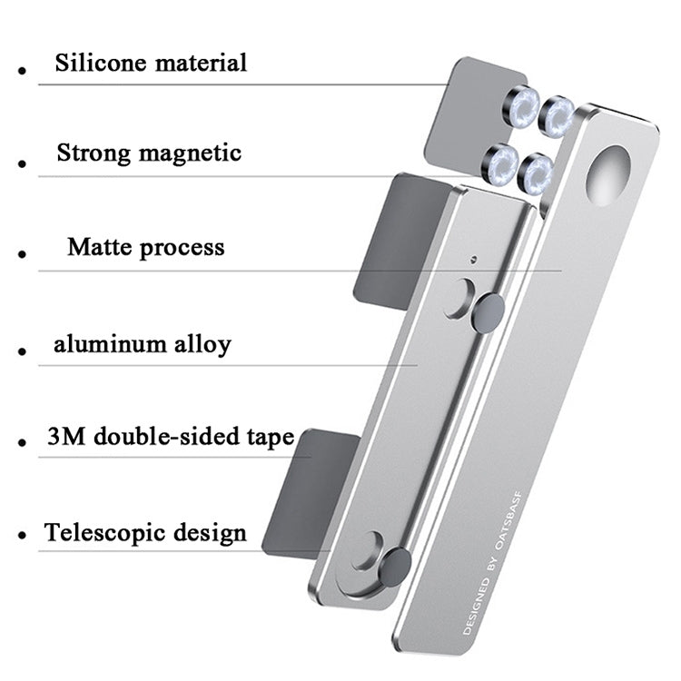 Oatsbasf  Mobile Phone Computer Sync Screen Aluminum Alloy Bracket Computer Expansion Bracket(Gray) - free shipping - PMC TechLife - Order now!
