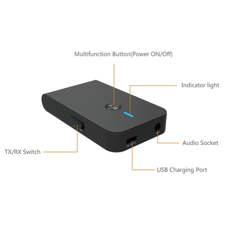 BT-6 2 In 1 Receiver & Transmitter Bluetooth 5.0 Audio Adapter - free shipping - PMC TechLife - Order now!