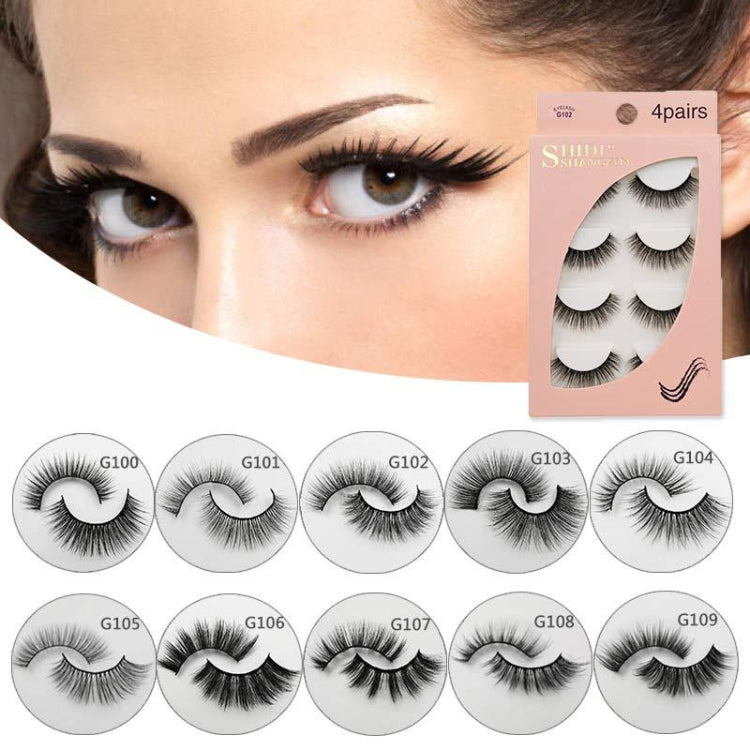 2 PCS 4 Pairs In One Box Handmade Mink False Eyelashes Slender And Long Three-Dimensional Multilayer Eyelashes(G106) - Eyes by PMC Jewellery | Online Shopping South Africa | PMC Jewellery