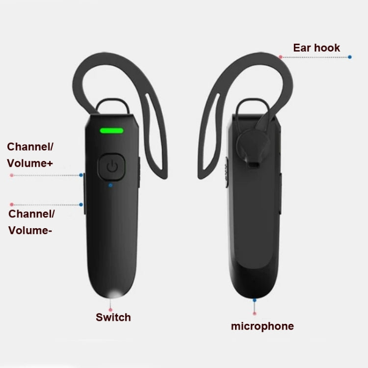 A08 Mini Ear Hook Wireless Walkie Talkie Outdoor Mini Walkie Talkie  Wireless Bluetooth Walkie Talkie - Handheld Walkie Talkie by PMC Jewellery | Online Shopping South Africa | PMC Jewellery