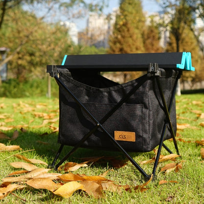 CLS Outdoor Folding Picnic Table Storage Hanging Bag Portable Invisible Pocket Storage Hanging Pocket,Style: Black Table + Small Pocket - Outdoor Folding Tables by PMC Jewellery | Online Shopping South Africa | PMC Jewellery