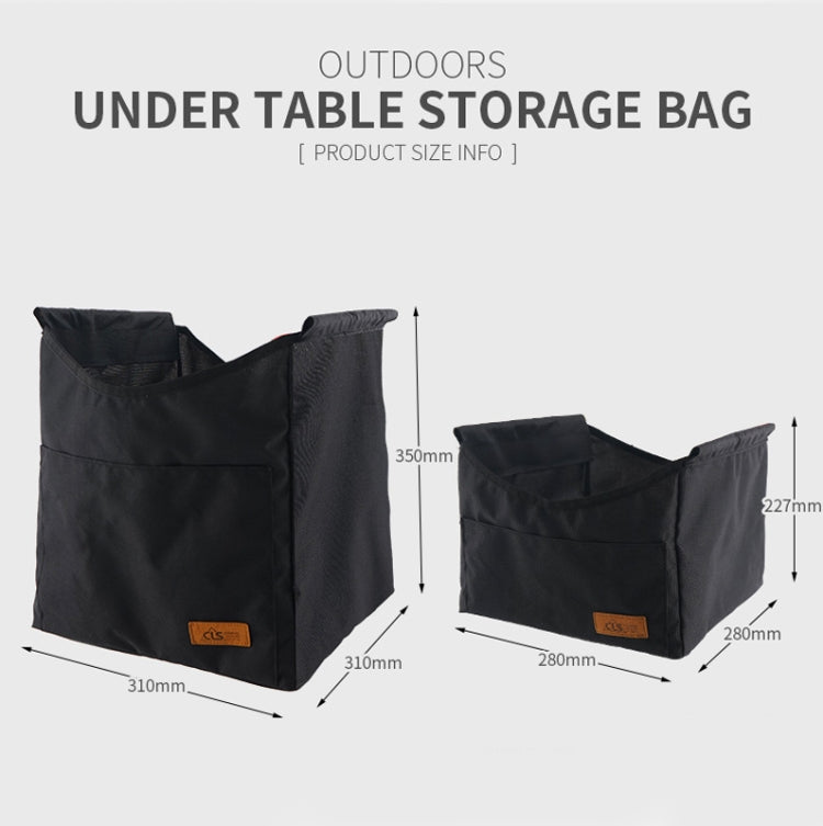 CLS Outdoor Folding Picnic Table Storage Hanging Bag Portable Invisible Pocket Storage Hanging Pocket,Style: Black Table + Small Pocket - Outdoor Folding Tables by PMC Jewellery | Online Shopping South Africa | PMC Jewellery