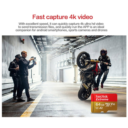 SanDisk U3 High-Speed Micro SD Card  TF Card Memory Card for GoPro Sports Camera, Drone, Monitoring 128GB(A2), Colour: Gold Card - Micro SD Card by SanDisk | Online Shopping South Africa | PMC Jewellery
