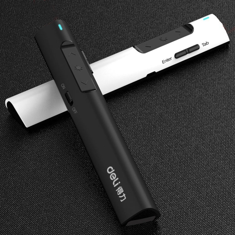 Deli 2.4G Flip Pen Business Presentation Remote Control Pen, Model: 2801G Black (Green Light) -  by Deli | Online Shopping South Africa | PMC TechLife | Buy Now Pay Later Mobicred