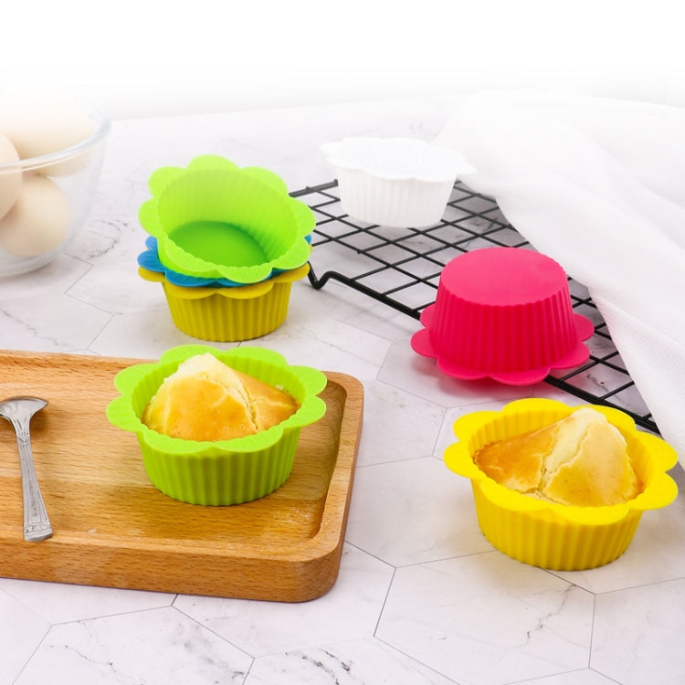 20 PCS DIY Baking Mold Macaron Lace Shape Silicone Cake Cup Pudding Egg Tart Muffin Cup Mold,Random Color Delivery - Food Molds by PMC Jewellery | Online Shopping South Africa | PMC Jewellery
