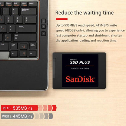 SanDisk SDSSDA 2.5 inch Notebook SATA3 Desktop Computer Solid State Drive, Capacity: 480GB - External Solid State Drives by SanDisk | Online Shopping South Africa | PMC Jewellery | Buy Now Pay Later Mobicred