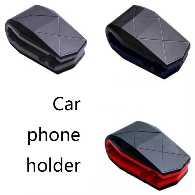 2 PCS Lazy Car Desktop Phone Holder Alligator Mouth Clip Holder(Black Blue) - Car Holders by PMC TechLife | Online Shopping South Africa | PMC TechLife