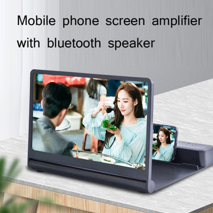 3D High-Definition Mobile Phone Screen Amplifier With Bluetooth Speaker Desktop Stand(Black) - Screen Magnifier by PMC Jewellery | Online Shopping South Africa | PMC Jewellery