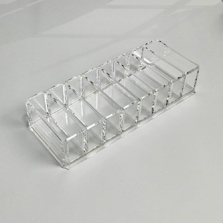 2 PCS Acrylic Lipstick Shelf Powder Storage Box Transparent Eyeshadow Makeup Shelf Makeup Box(Transparent) - Storage Boxes by PMC Jewellery | Online Shopping South Africa | PMC Jewellery