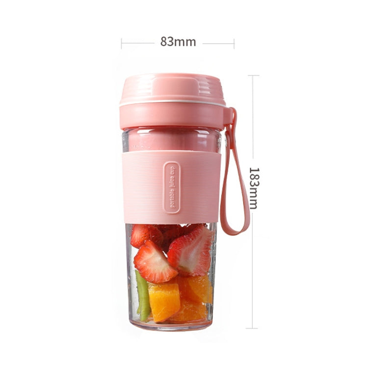 FS1300 Mini Juicer Home Portable Cooking Machine Student Juice Cup Juicer, Colour: Cherry Blossom Four  Blade - Electric juicers by PMC TechLife | Online Shopping South Africa | PMC TechLife
