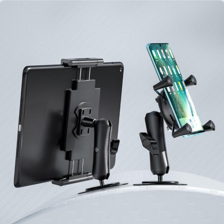 Curved Adhesive Car Instrument Table Bracket Car Mobile Phone Bracket Plastic Clamp Arm Style: Tablet Clip - Car Holders by PMC TechLife | Online Shopping South Africa | PMC TechLife