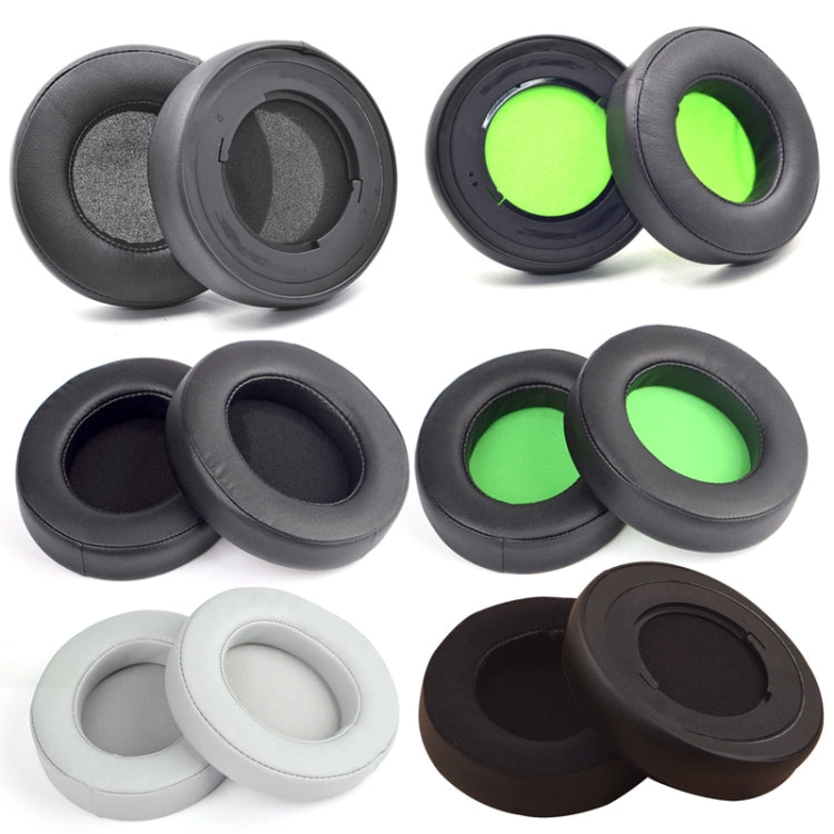 2 PCS Headset Sponge Case For Razer BlackShark V2/V2X/V2SE, Colour: Ellipse(Black) - Earmuff & Pad by PMC Jewellery | Online Shopping South Africa | PMC Jewellery