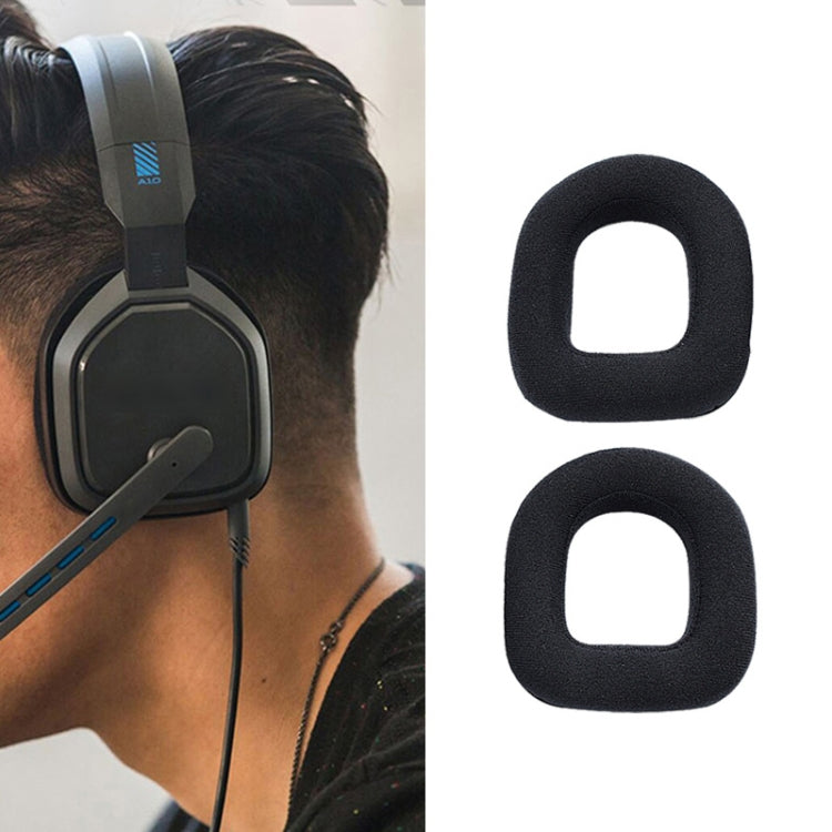 2 PCS Gaming Headset Sponge Protective Case Flannel Earmuffs for Logitech A10 - Earmuff & Pad by PMC TechLife | Online Shopping South Africa | PMC TechLife